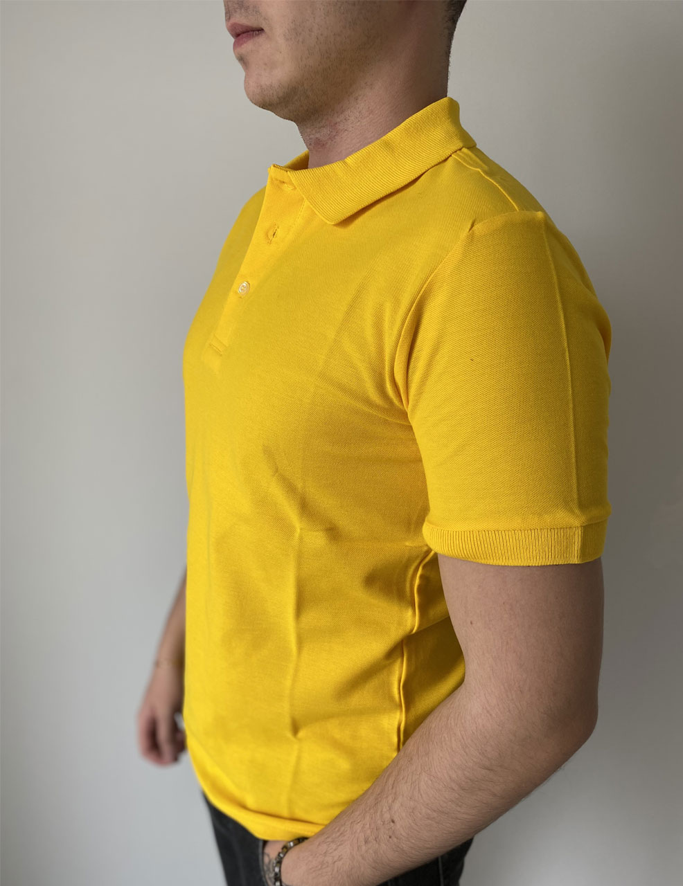 Polo Yaka Sarı Tişört