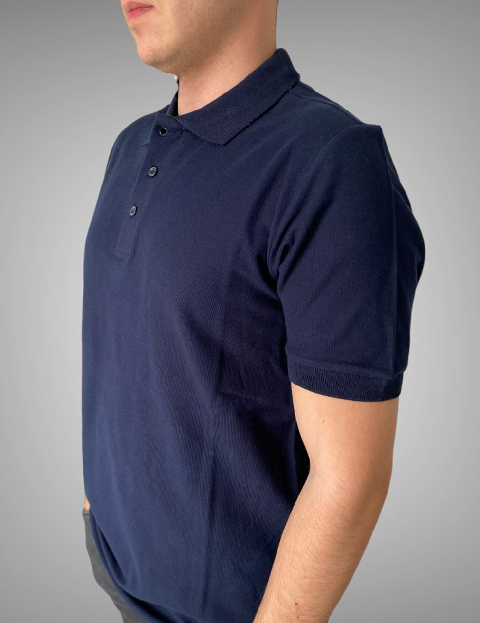 Lacivert Polo Yaka Promosyon Tişört